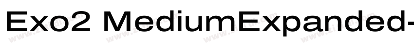 Exo2 MediumExpanded字体转换